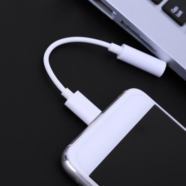 Hörlursadapter för iPhone till 3,5 mm headset-omvandlare