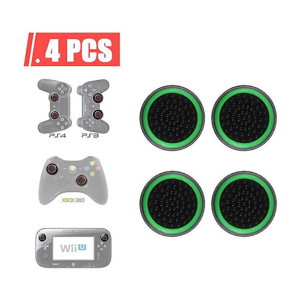 10/4 st Kompatibel med ps5 ps4 självlysande rocker cap silikon cap Kompatibel med x-box s one 360 svamphuvud knapp cap skydd mjukt gummi cap As show5