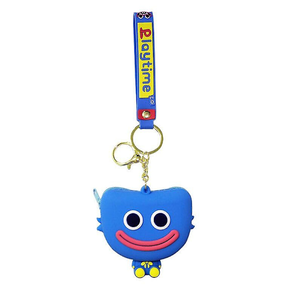 Poppy Playtime Väskor Huggy Wuggy Fidget Korv Docka Väska Minskad Tryck Myntväska Axelväska Barnväska Blue coin purse