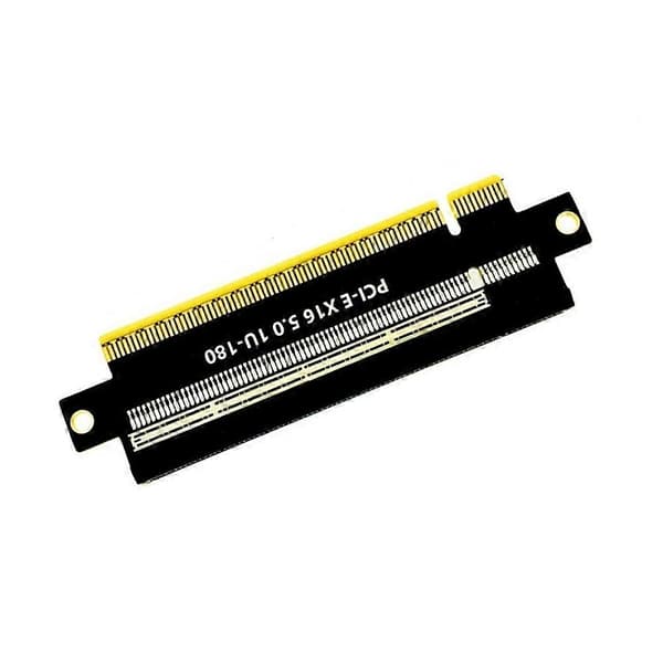 PCIE 5.0 X16 Adapterkort 180 Graders Grafikkort Riser Kort Højde Beskyttelseskort til AI Computing Power Server Black