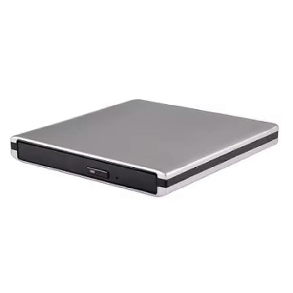 Ekstern USB3.0 Blu-Ray-brenner BD-ROM optisk DVD-stasjon BD-RE-skriver 3D Blu-Ray-leser for bærbar/stasjonær PC Silver