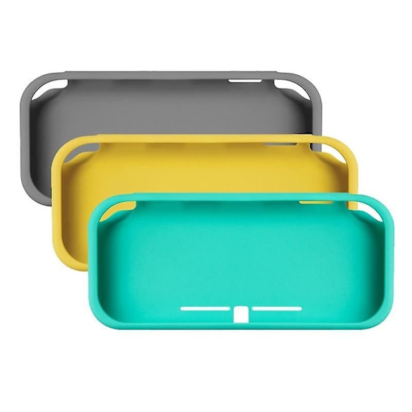Nyt Switch Lite silikoneetui stødabsorberende dæksel skridsikker beskyttende halv pakke ren farve Kompatibel med Nintendo Switch Lite-konsol Sky blue