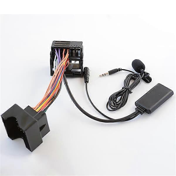 Bil AUX Adapterkabel Bluetooth + MIC for 307 407 RD4 Black