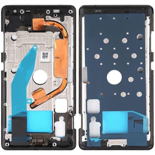 [LCS](Ny) Frontramme LCD-ramme Bezelplade kompatibel med Nokia 8 Sirocco (Sort) Black