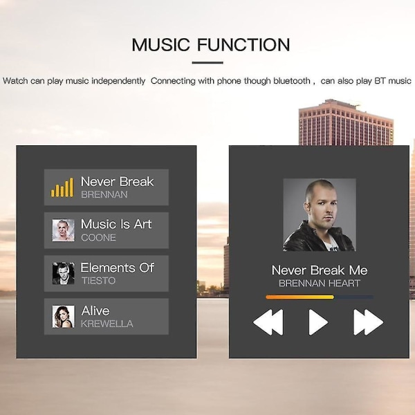 Smartklocka Android med Bluetooth och SIM (Svart)