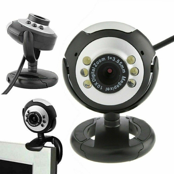 360 graders USB -webbkamera med mikrofon Night Vision