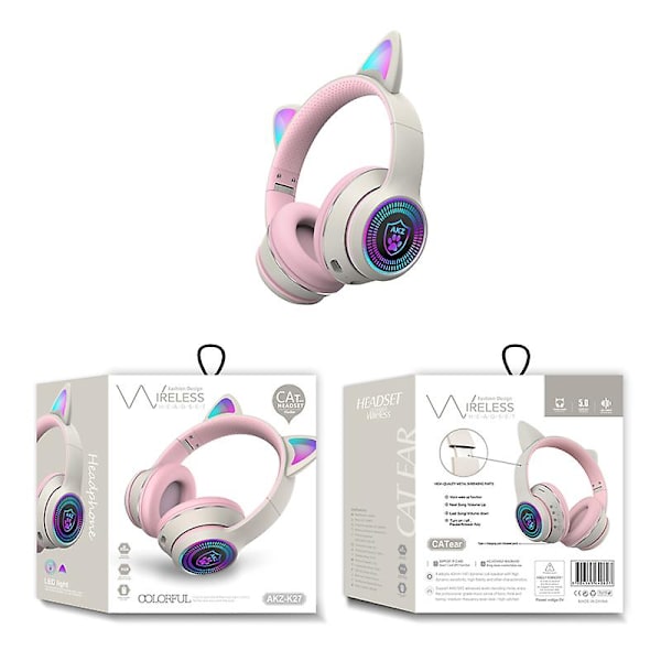 Bluetooth & Med mikrofon & Komfortabel & LED-lys Trådløs Bluetooth