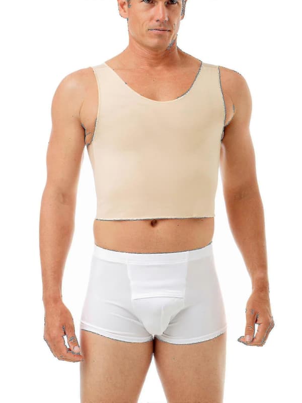 [LCS] Kompressionsbröstbindartopp Beige S