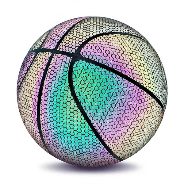 7# Ingen reflekterande basket konstläder basket holografisk fest hem utomhusdekoration barn basket