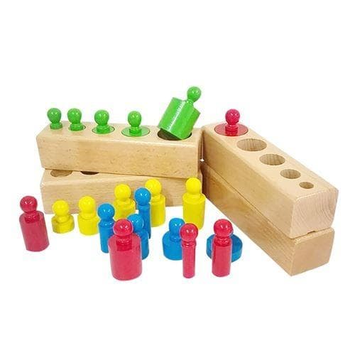 [LCS]Montessori cylinderforing lavet af træ