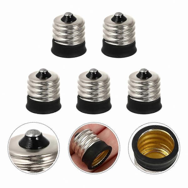 5-pack E17 till E14 Basadapter för Lampbyte 2.20X1.70X1.70CM