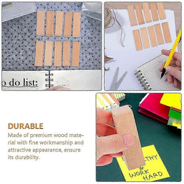 Treskjæring Treblokker for DIY-seglhåndverk 12 stk. sett