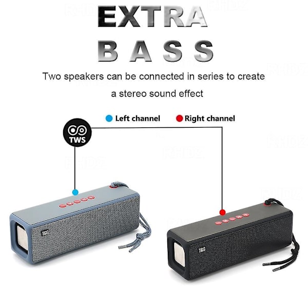 Kannettavat Bluetooth-kaiuttimet Tehokas Soundbar HiFi Subwoofer-järjestelmä|Kannettavat kaiuttimet (sininen)