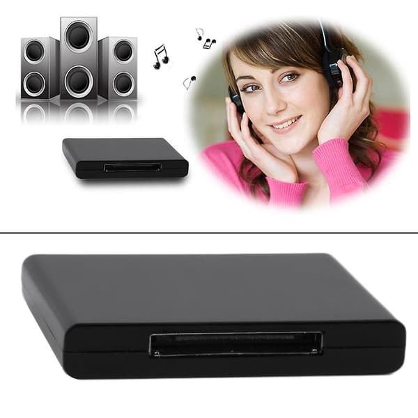 Bluetooth 2.1 A2dp musikk mottaker lydadapter kompatibel med 30-pinners dokkingstasjon