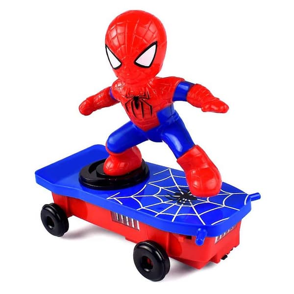 Elektrisk stuntleksak för barn, automatisk Spider-Man stuntbil, nyhet