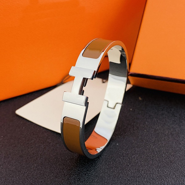H-Armband, 18K Alphabetlås för Män och Kvinnor, Armband för Par i Rostfritt Stål, Silver och Silver and Curry