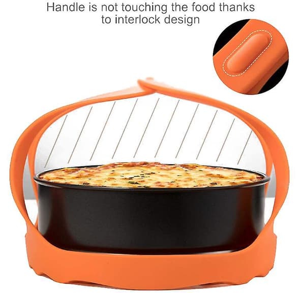 [LCS] Tryckkokarslinga Silikonbakformsslinga Kompatibel Orange Small