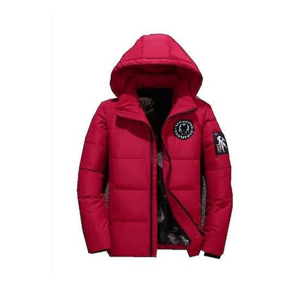Herre Puffer Tyk Foret Jakke Red M