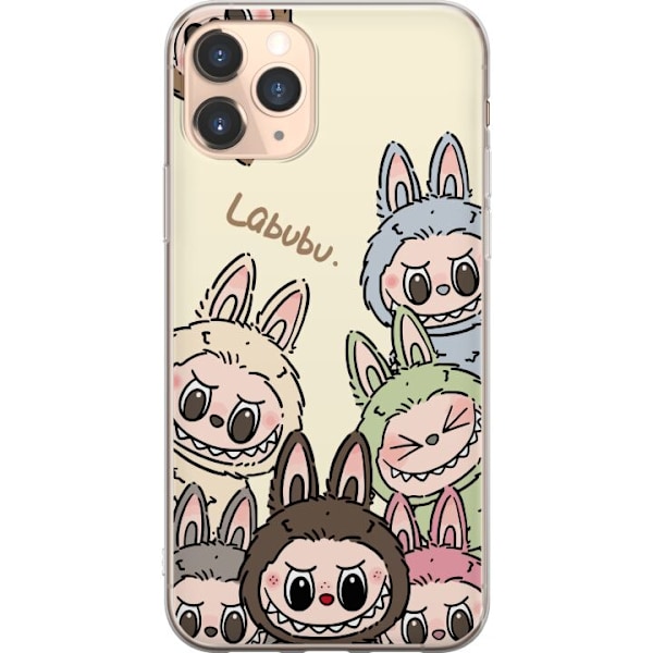 Apple iPhone 11 Pro Gjennomsiktig Deksel Labubu Pastel Collection Gjennomsiktig deksel