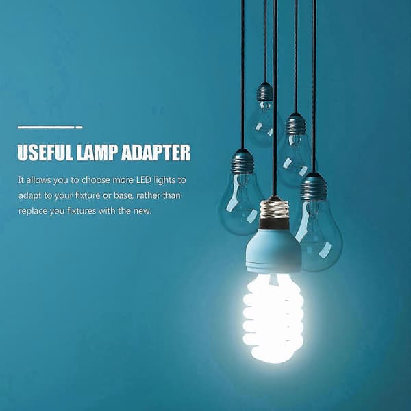 5-pack E17 till E14 Basadapter för Lampbyte 2.20X1.70X1.70CM