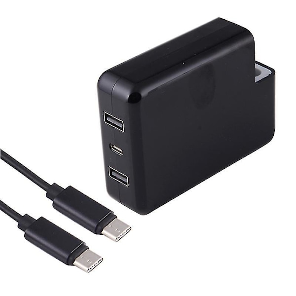 87W/61W USB-C / Type-C Strømadapter Hurtiglading med 2m USB-C / Type-C Kabel &amp;amp; Automatisk