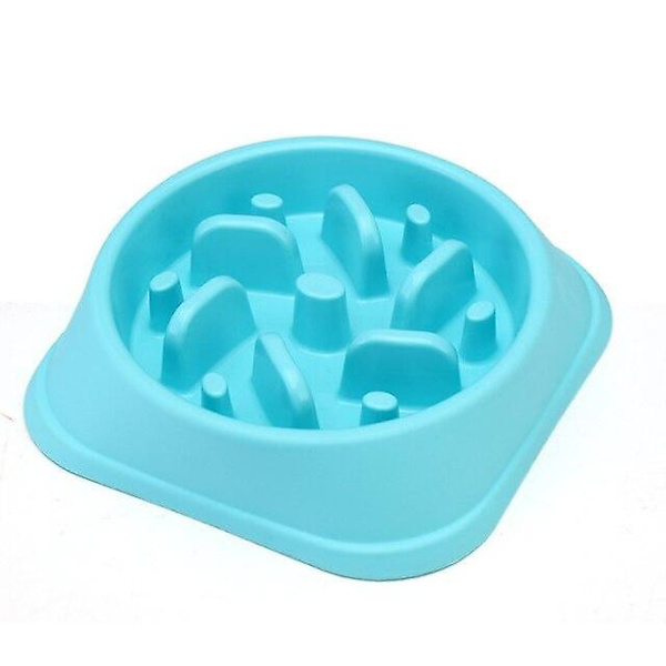 Långsammatskål för Husdjur Hund Katt Happy Hunting Skål Långsammare Ätande Matare Plastskål Hälsosam