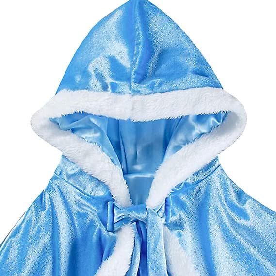 [LCS]Prinsesse Hætte Kappe Kostume blue 130cm