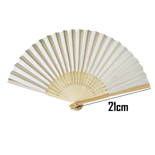 [LCS] Bambus silkefans - til dans, optræden, dekoration, bryllup, fest, gave