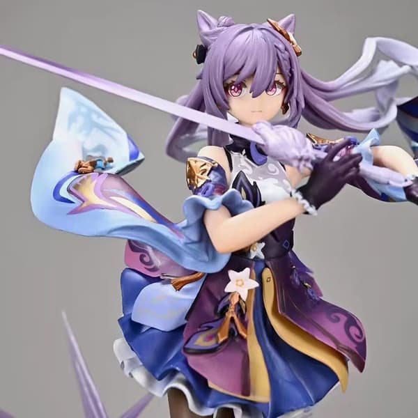 [LCS]26cm Genshin Impact Animefigur Keli Keqing Actionfigur Samleobjekt - Perfekt