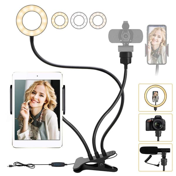 [LCS] LED Ring Fill Light USB-laddning dimbar fotografering Ring Fill