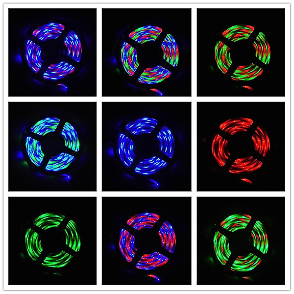 Led Ljusremsor Usb Infraröd Kontroll Rgb Smd2835 Dc5v 1m~5m Fl 3 Key 2835 5V 1M