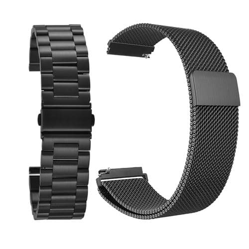 [LCS]22mm rustfrit stålrem og Milanese mesh ekstrarem Kompatibel med Sa