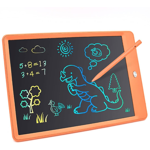 LCD-skrivplatta 10 tums färgglad skärm Doodle ritplatta Orange