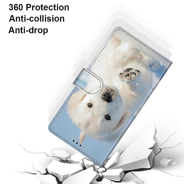 Kotelo yhteensopiva Samsung Galaxy A02s Maalattu Käännettävä kansi Magneettisella sulkimella
