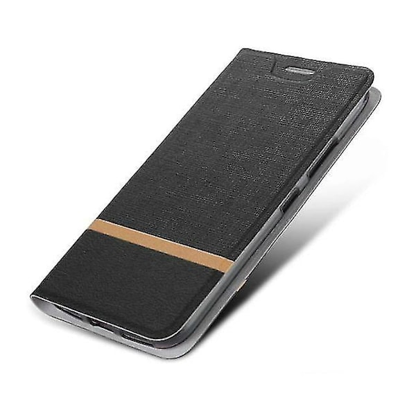 Suojaava PU Folio Kotelo Samsung Galaxy A5 2017 Musta