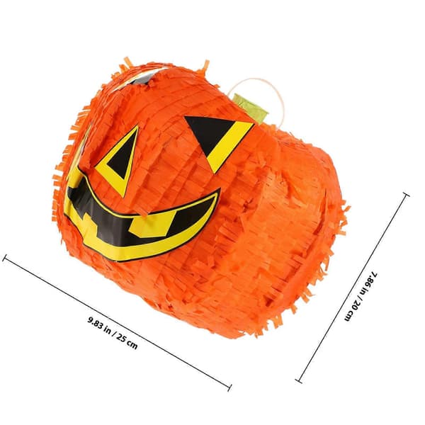 Halloween Orange Græskar Pinata Legetøj til Festdekoration