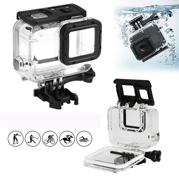 Gopro Hero 7/6/5 Kamera Undervattens Vattentätt Skyddsfodral