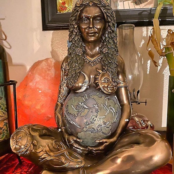 Millennial Gaia Staty, Natur Moder Jord Gravid Gaia Gudinna