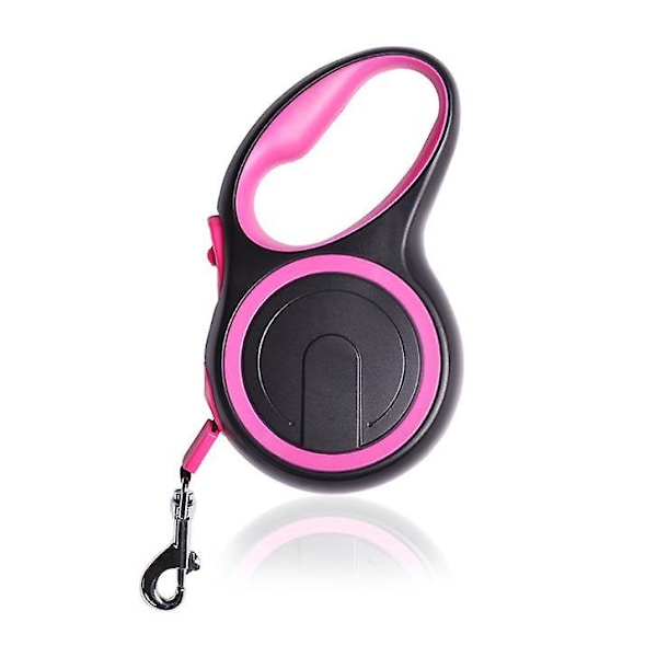 Sammenfiltringsfri rulleline til hund 5m Egnet til maks. 20 kg hund pink