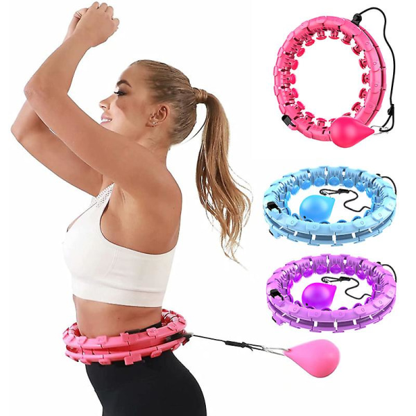 Hoola Hoop för vuxna Viktminskning Hula Circle Weighted Hoops 2 I Purple