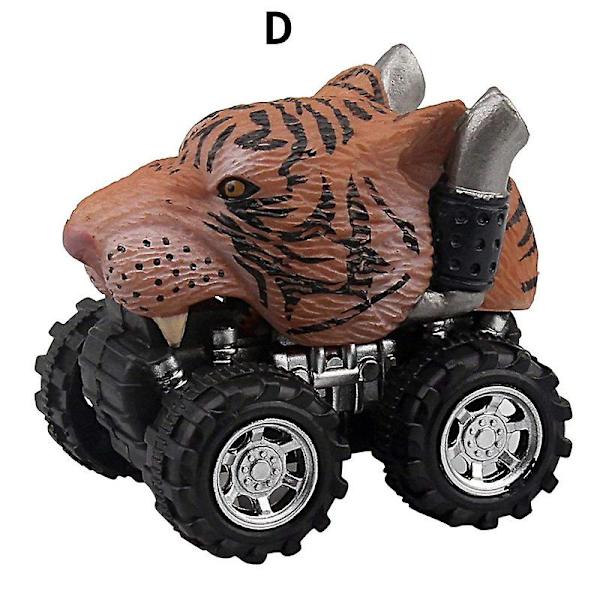 Dinosaurusmalli Mini Leluauto Auton Takana Lahja C