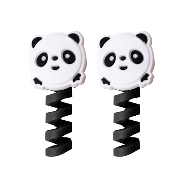 2 Stk. Universell Silikon USB-Lader Datakabel Beskytter Ledning Wire Saver Øretelefon Beskyttende Kabel Line Winder