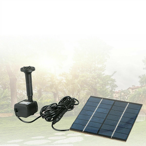 Solcellsdriven fontänpump