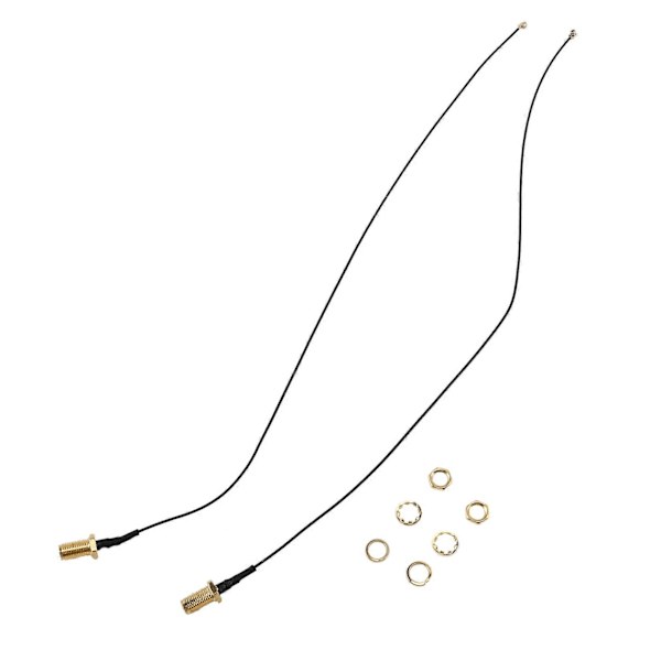 2 x 6dBi Dual-band WiFi RP-SMA antenne + 2 x 35 cm U.fl / IPEX kabel