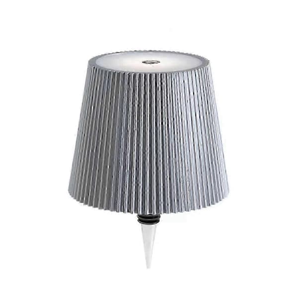 LED vinflaskelampeskærm til barer med 3 farvebelysning Silver