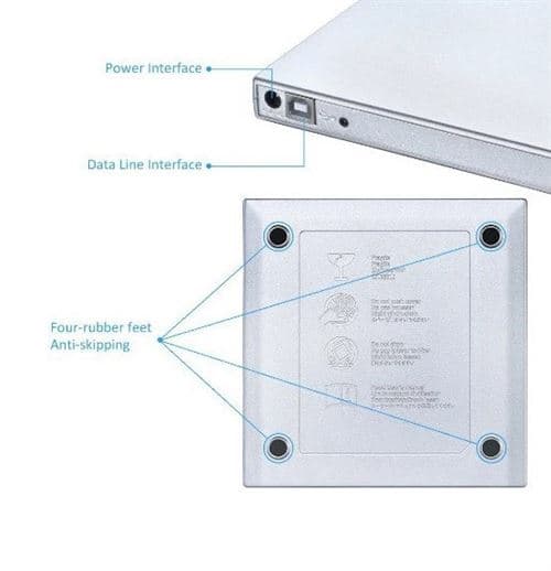 [LCS]USB CD-DVD-RW-brænder / -skriver kompatibel med HP PC ekstern bærbar forbindelse