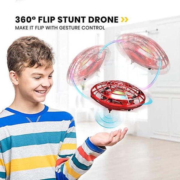Handmanövrerad Mini Drone Ufo Flying Ball Toy red