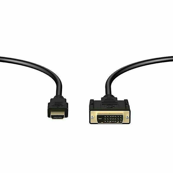 Ny HDMI till DVI-D 24+1 Pin Monitor Display Adapter Kabel Hane/hane HD HDTV 1,5 m