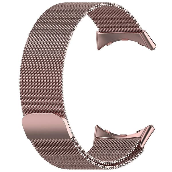 Til Google Pixel Watch 3 45mm Milanese Bånd Rustfrit Stål Magnetisk Mesh Urrem Multicolor Rose Pink