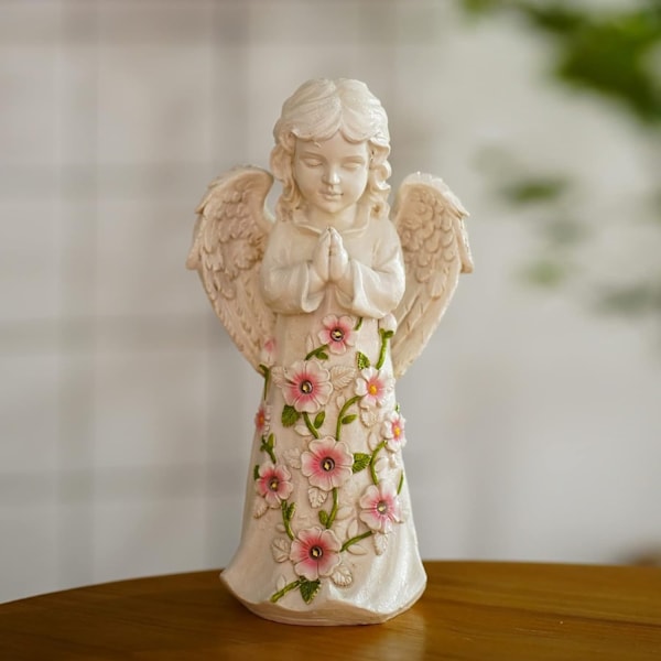 Engel Utendørs Hagedekor Statuer - Solcelle Hagefigurer Gaver til Mor Bestemor Kvinner - Perfekt